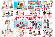 Best friends MEGA BUNDLE. Mother and, a Person Illustration by RivusArt (Thumbnail 1 of 5)