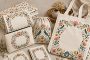 Floral Modern Folk clipArt Whimsy, a Decorative Illustration by HeavensStar (Thumbnail 2 of 6)
