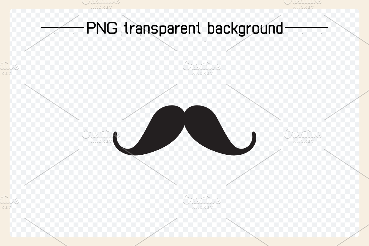 Moustache Icons Set Illustration, a Solid Icon by Designfour (Photo 6 of 6)
