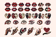 Love Beaded Embroidery Clipart Set, an Object Graphic by Olha Kostiuk (Thumbnail 6 of 10)