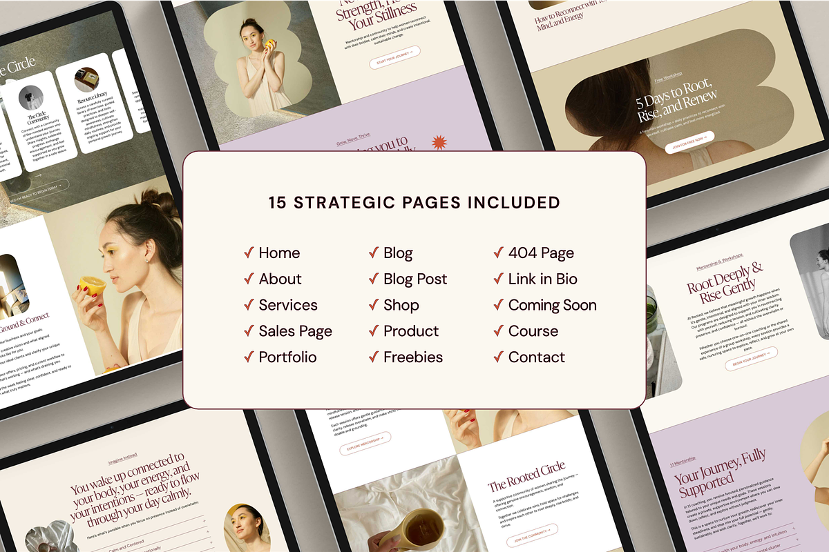 Rooted Squarespace 7.1 Template, a Squarespace Template by Studio Heythere (Photo 3 of 8)