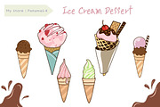 10 Png Ice Cream Dessert Clipart, a Graphic by PKshop (Thumbnail 3 of 3)