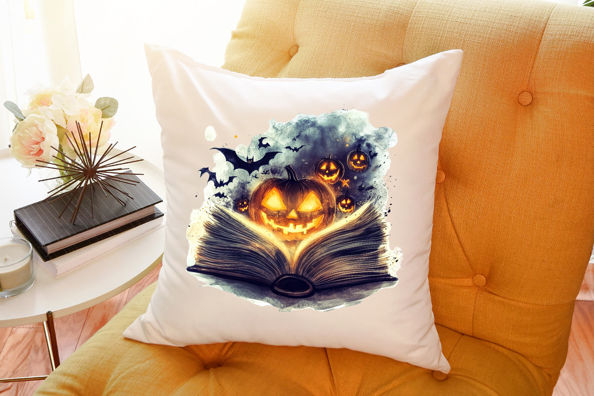 Spooky Books Library Clipart, an Illustration by Sublimation Artist (Photo 6 of 6)