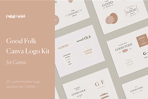Modern Canva Logo Template Kit
