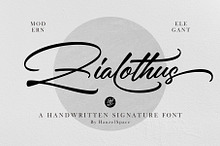 Zialothus - Handwritten Font