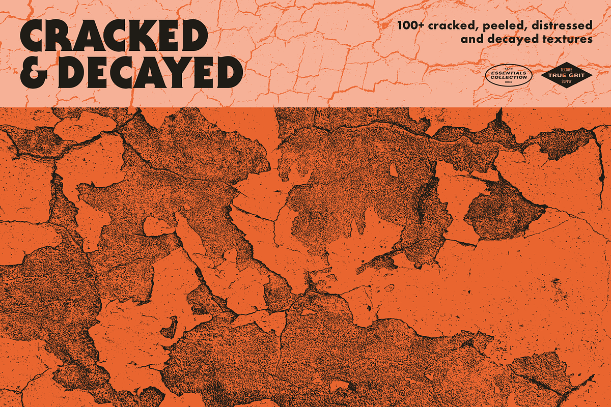Cracked & Decayed Texture Pack, a Texture Graphic by True Grit Texture Supply (Photo 1 of 7)