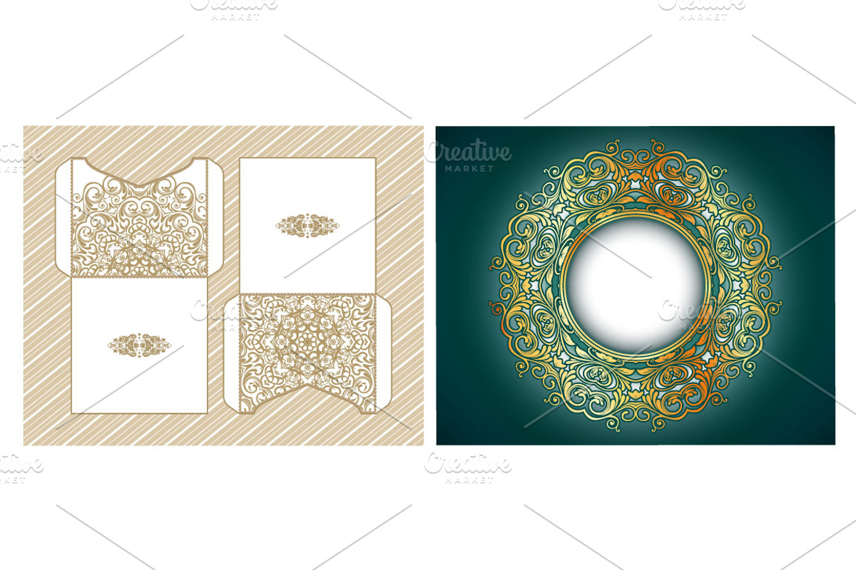 Set of wedding 28 elements, an Invitation Template by BEZIL-ART (Photo 15 of 15)