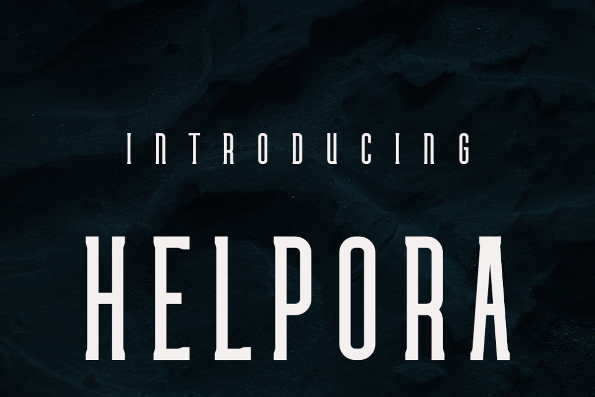 Helpora, a Sans Serif Font by lelevien (Photo 2 of 5)
