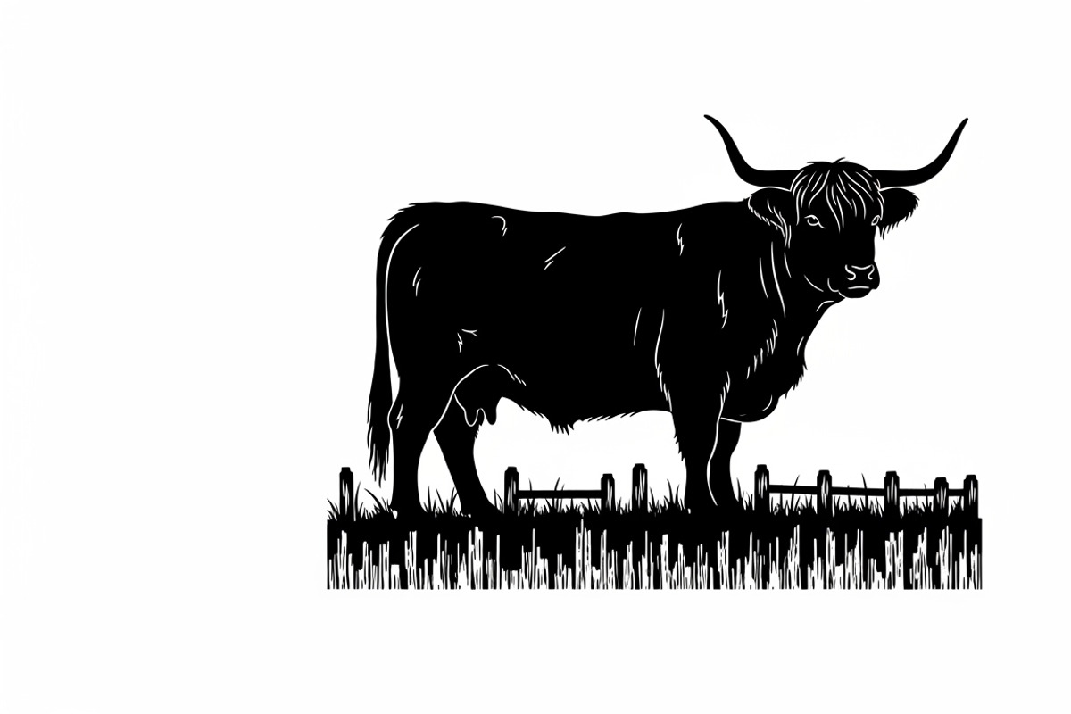 Rustic Highland cow wall art design, an Illustration by Amazin_art (Photo 32 of 40)