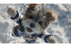 A small canine clad in a charming, an Animal Photo by ZinetroN