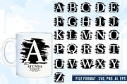 Distressed, Splash Alphabet Bundle, a Graphic by D2PUTRI (Thumbnail 6 of 14)