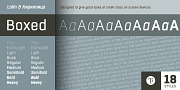 Boxed, a Sans Serif Font by Tipo Pépel (Thumbnail 1 of 7)
