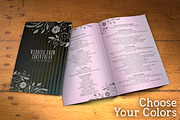 Wedding Program 2 sides PSD Template, a Brochure Template by Graphicfy Templates (Thumbnail 3 of 5)