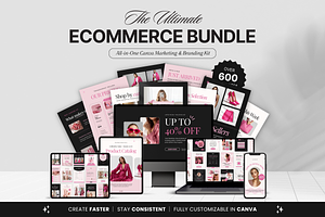 Ecommerce Canva Template Bundle, a Social Media Template by DigiPax