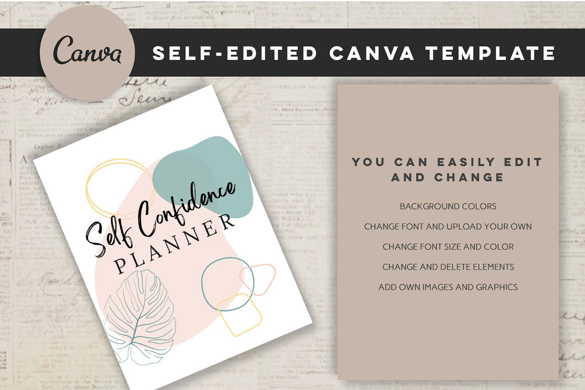 Printable Self Confidence Planner, a Stationery Template by Design House (Photo 6 of 9)