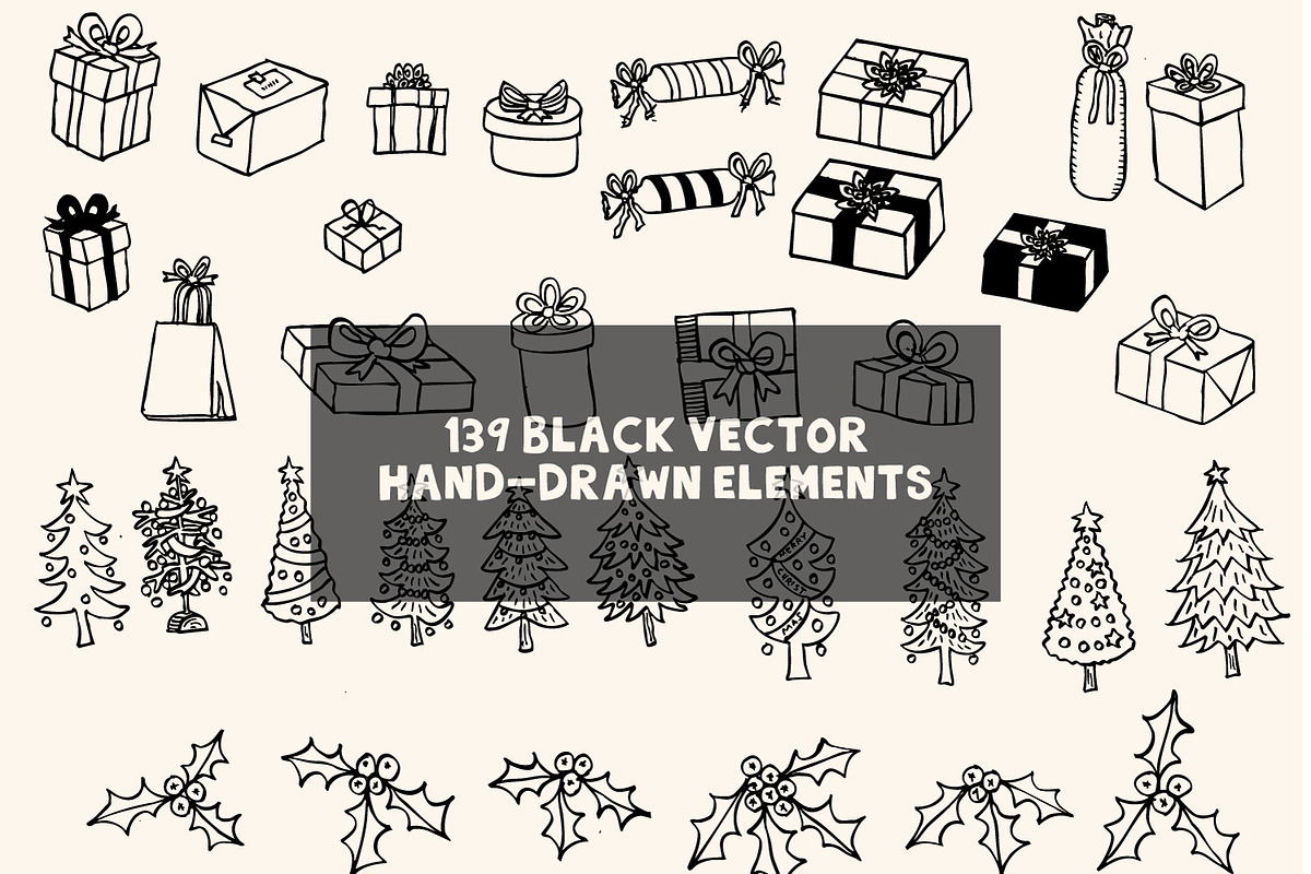 Hand-drawn christmas illustrations, a Seasonal Illustration by Lise & Mike–Visual Makers (Photo 6 of 7)