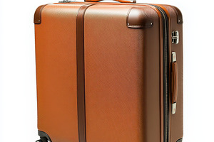 Brown Suitcase Travel Luggage Rollin, a Beauty & Fashion Photo by Pixeness Studio
