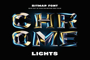 Chrome Lights - Bitmap Color Font, a Serif Font by Gleb Guralnyk (Thumbnail 1 of 5)