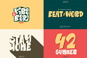 Beat Word | A BOLD fun Display, a Slab Serif Font by D&K Project (Thumbnail 4 of 12)
