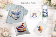 Watercolor Baking Queen Sublimation, an Illustration by Artnoy (Thumbnail 5 of 8)