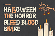Skullwick - Horror Gothic Halloween, a Blackletter Font by Illushvara Design (Thumbnail 9 of 12)