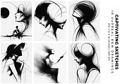 Captivating Sketches, a Decorative Illustration by Digital Art Creations (Thumbnail 1 of 7)