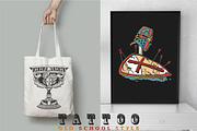 Middle Ages old school tattoo, a Background Graphic by intueri (Thumbnail 6 of 7)