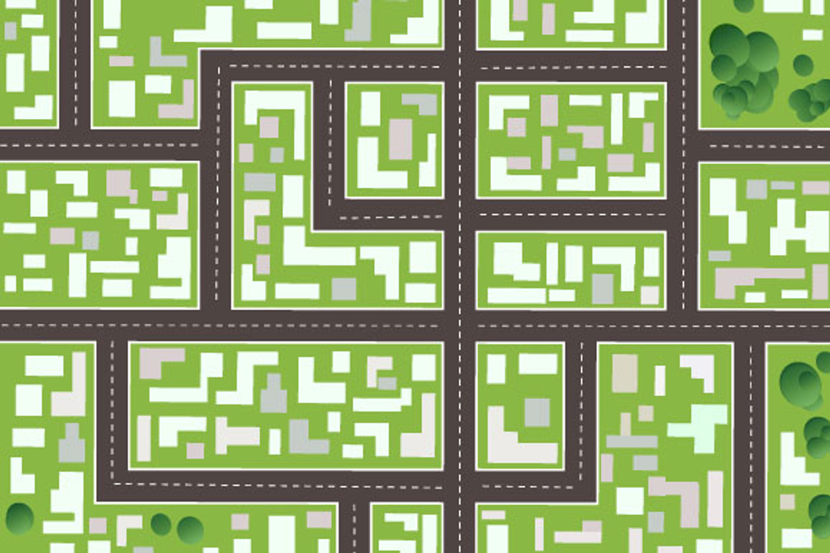 Set of maps of the city preview 2