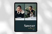 Sawyer Media Kit Canva Template, a Templates & Theme by Regent Parkette (Thumbnail 1 of 3)