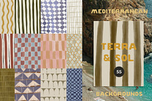Handmade Mediterranean Backgrounds by  in Graphics