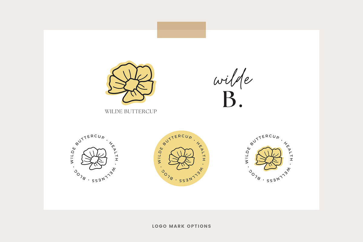Wellness Logos for Canva, a Branding & Logo Template by Erin Cassidy (Photo 3 of 10)