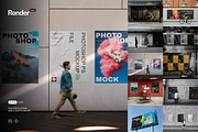 Posters and Billboard Mockup Set, an Advertising Mockup by Renderteam (Thumbnail 1 of 12)