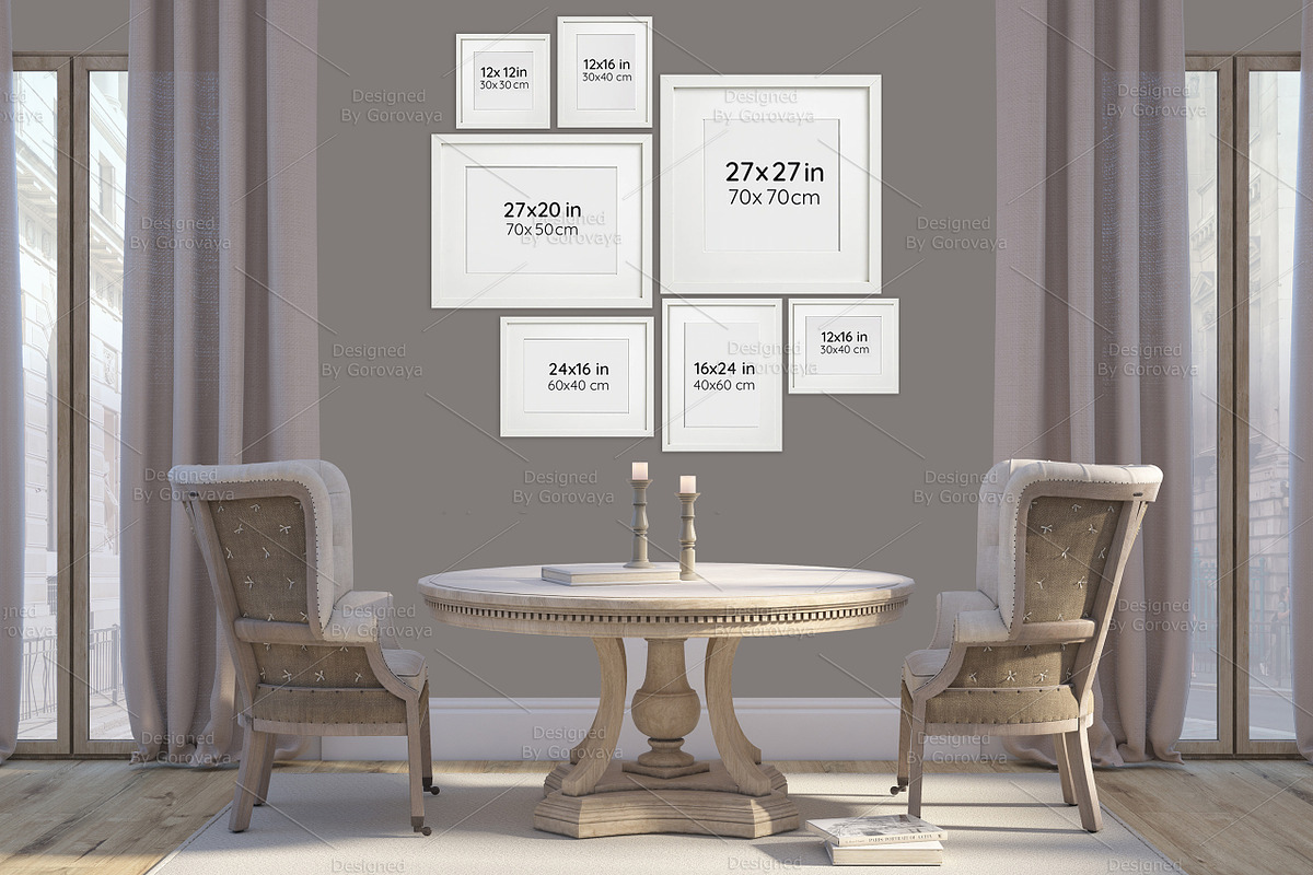 Interior Mockup, English Living Room, a Product Mockup by Designed By Gorovaya (Photo 4 of 6)