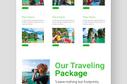 Travel Landing Page, a Landing Page Template by CreativeShaper (Thumbnail 4 of 6)