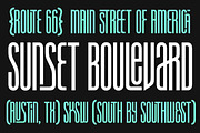 Hillhurst - Sans Serif Ligature Font, a Sans Serif Font by Surplus Type Co (Thumbnail 7 of 8)