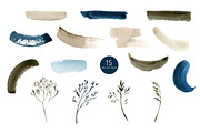 Japandi - abstract watercolor set, a Texture Graphic by KatsiarynaKa (Thumbnail 4 of 19)
