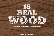 18 Real Wood Vector Textures, a Texture Graphic by Artem Vorotnikov (Thumbnail 1 of 6)