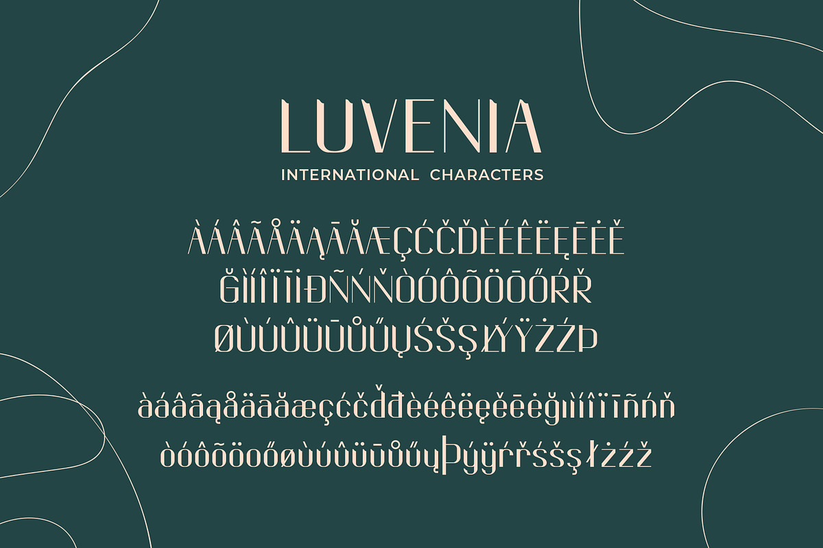 Luvenia sans serif modern, a Sans Serif Font by Missingfont.std (Photo 4 of 12)