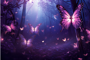 Elusive Magical Forest Butterfly