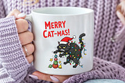 MERRY CAT-MAS PNG, an Illustration by Craft Nest (Thumbnail 3 of 6)