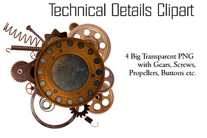 Technical Details Clipart, an Object Graphic by Kseniya-Omega