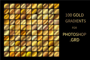 Gold Gradients For Photoshop .GRD