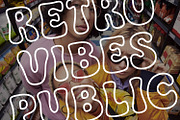 Bultik Retro Bubble Font for Groovy, a Slab Serif Font by WhymoreArt (Thumbnail 8 of 12)