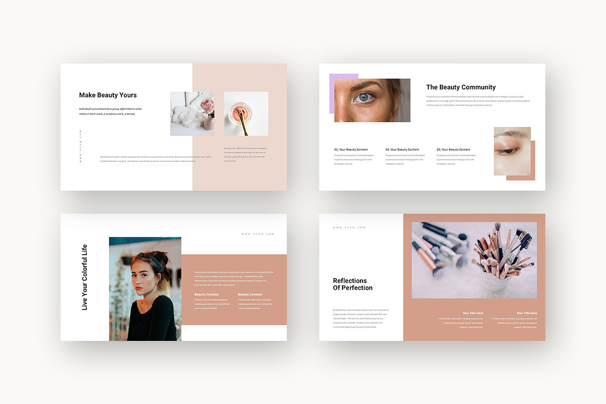 Kyaw : Beauty Product Google Slides, a Presentation Template by Punkl Camp (Photo 3 of 16)