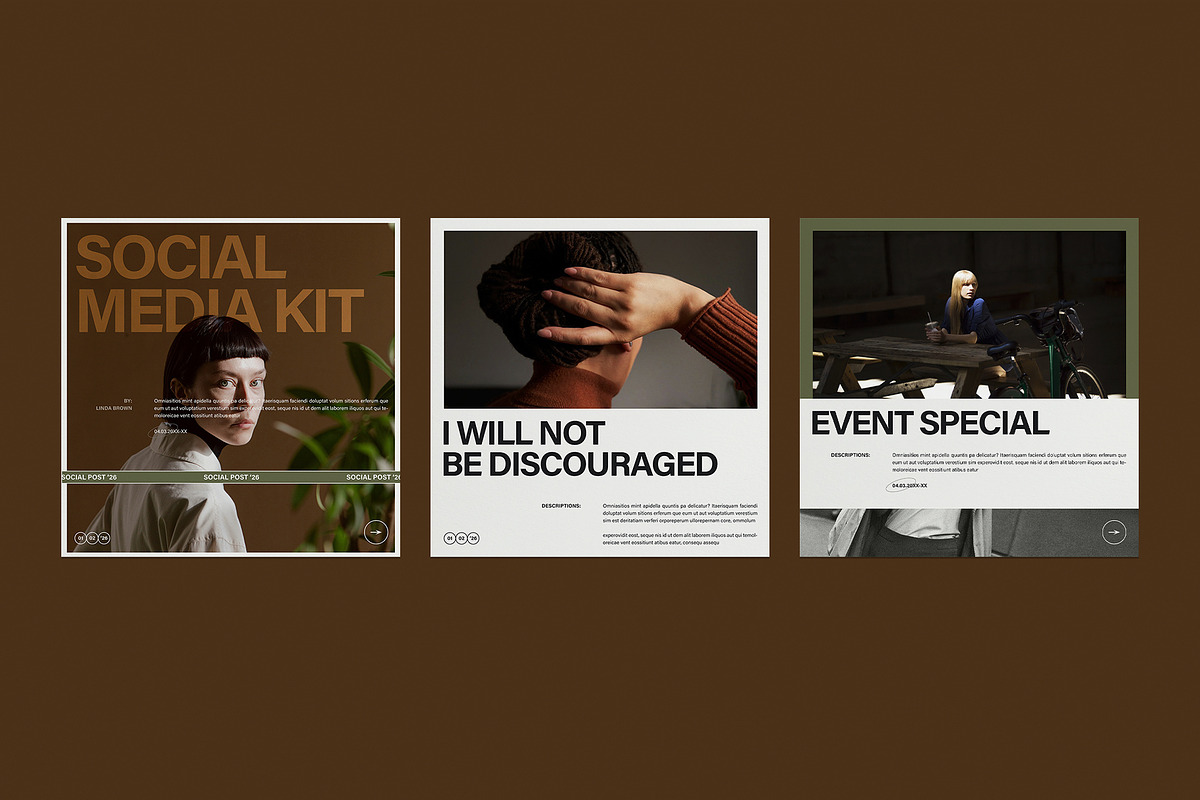 Social Media Kit Post Template, a Social Media Template by E-Type (Photo 2 of 5)
