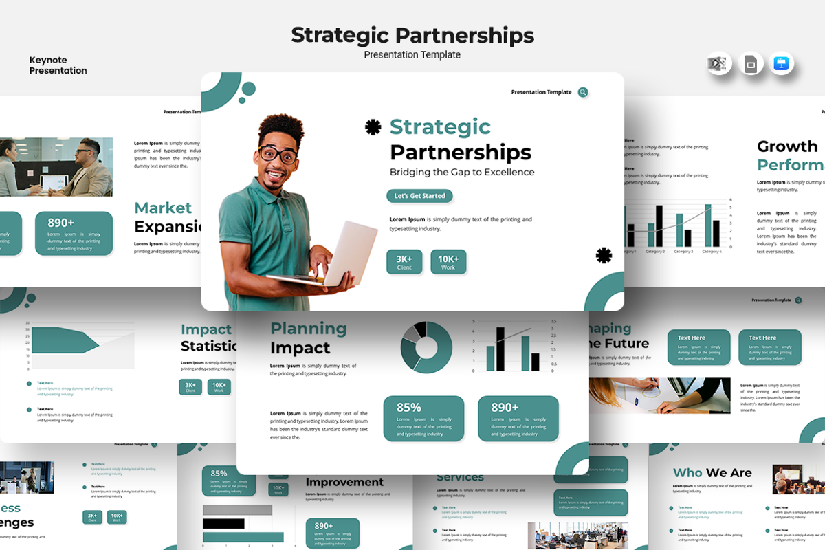 Strategic Partnerships - Keynote, a Presentation Template by Iqsiart Studio (Photo 1 of 3)