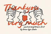 Wicked Nightmare Font, a Handwritten Font by Timurtype (Thumbnail 7 of 7)