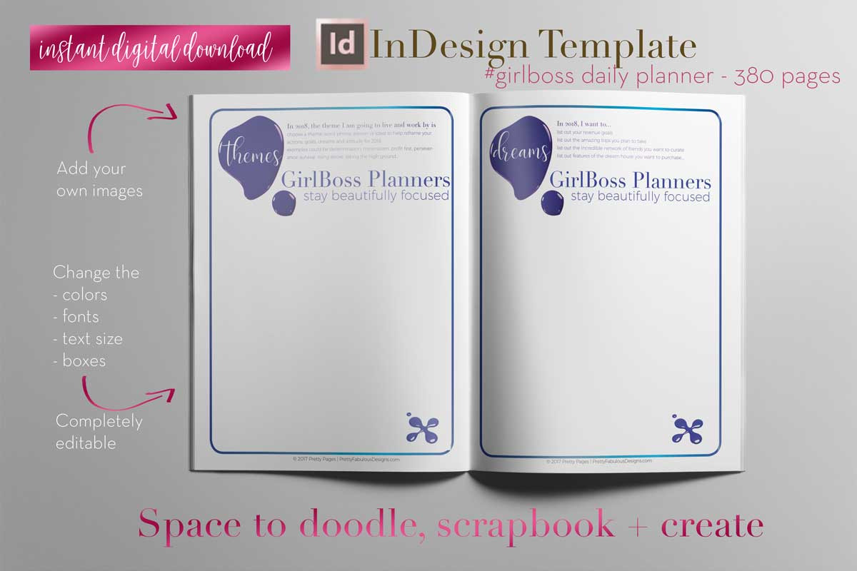 Daily Planner | InDesign Template, a Stationery Template by Planner Templates (Photo 3 of 15)