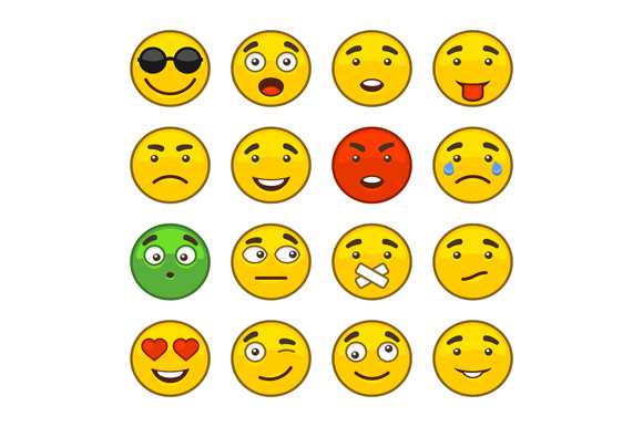 Set of Emoji Smile, an Emoji Icon by in8finity