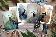 Soft Ink Woodlands Postcard Set, an Animal Illustration by The Dutch Lady Designs (Thumbnail 1 of 8)